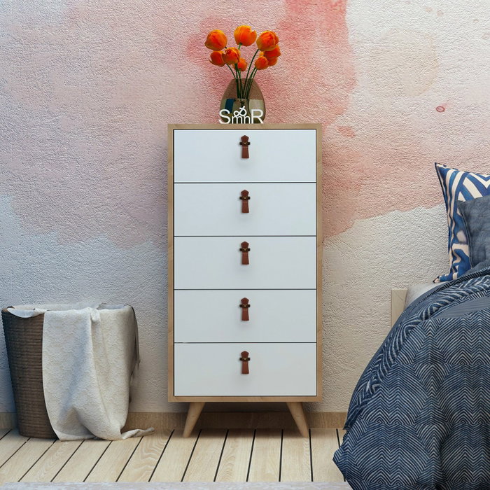 Hanah Home Frenzu Cómoda Roble y Blanco